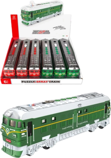 Petit train Spray avec vapeur réaliste, lumière, son et portes ouvrantes 28 cm
