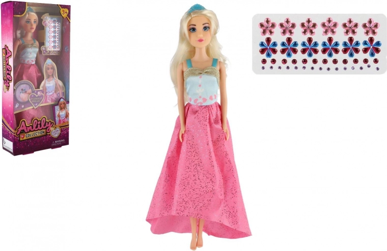 Anlily doll with sparkling diamonds 30 cm
