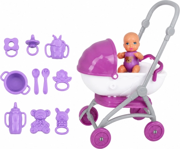 Kinderwagen en accessoires voor de verzorging van de baby