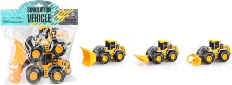 Construction vehicle – set of two excavators with moving parts