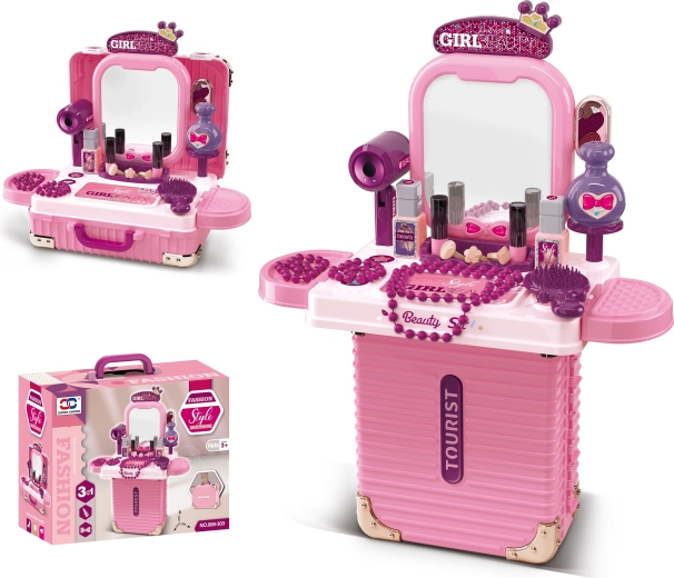 2-in-1 small suitcase and vanity table with mirror SPARKYS