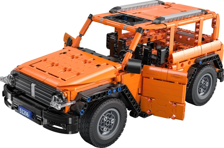 Realistische constructie en rubberen wielen