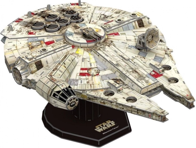 Maquette papier 4D STAR WARS Millennium Falcon avec socle