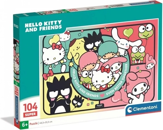 Clementoni SuperColor puzzle Hello Kitty and Friends 104 pieces