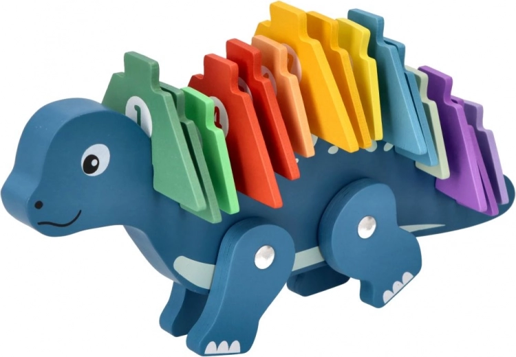 Houten dinosauruspuzzel met cijfers