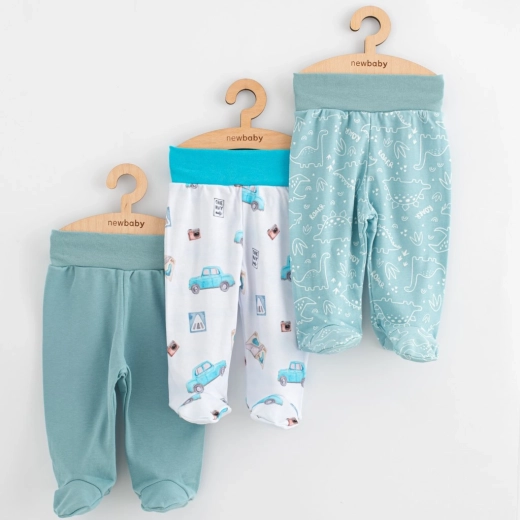 New Baby Classic II infant footed pants, set for boys, 3 pcs, size 56 (0–3 months)