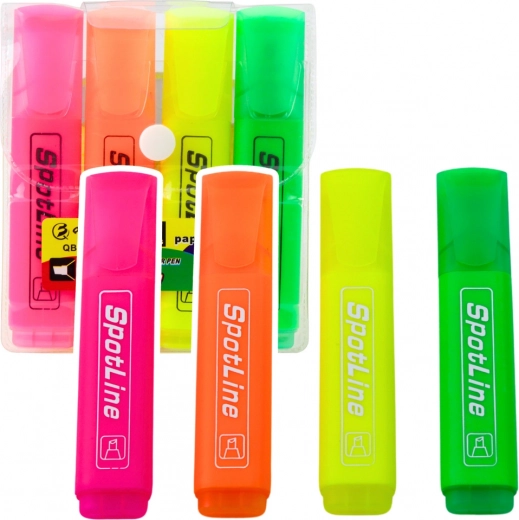 SuperLiner Neon markeerstiften, 4 stuks