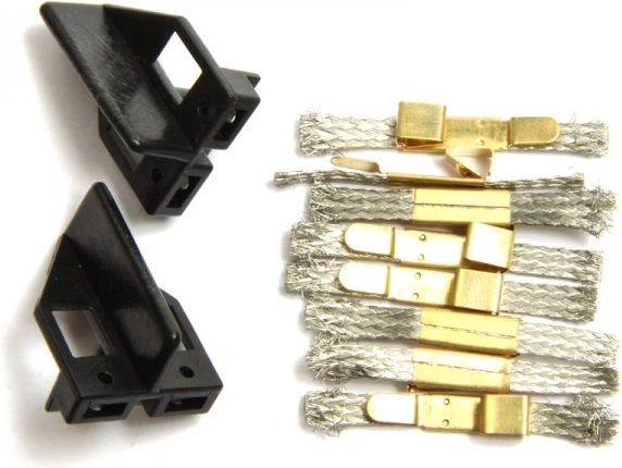 Contact brushes and guide blades for SCX Evolution cars