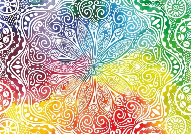 YAZZ puzzle mandala florale 1000 pièces