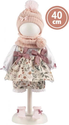 Kleid für Llorens-Puppe 40 cm – Modell Nicole, Set mit 7 Teilen