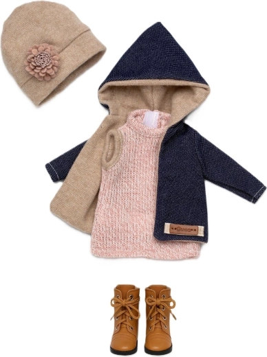 Complete outfit voor pop van 34 cm