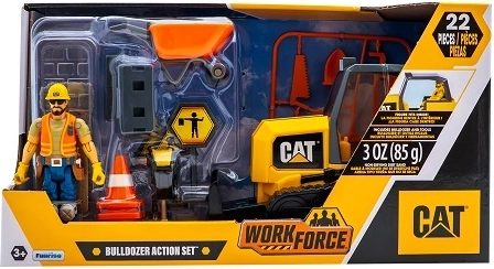CAT rupslader met figuur en accessoires