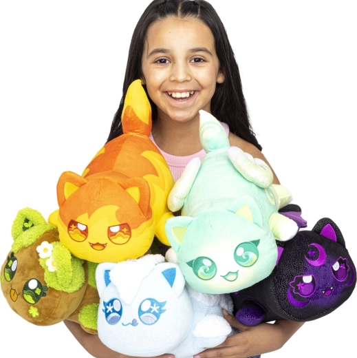 Large, soft plush for cuddling or decoration