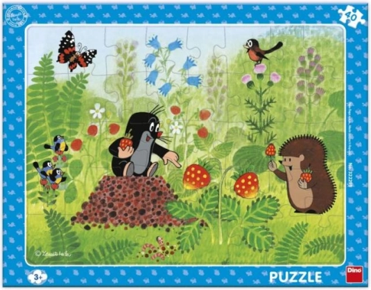 Puzzle Little Mole and Strawberries 40 pieces