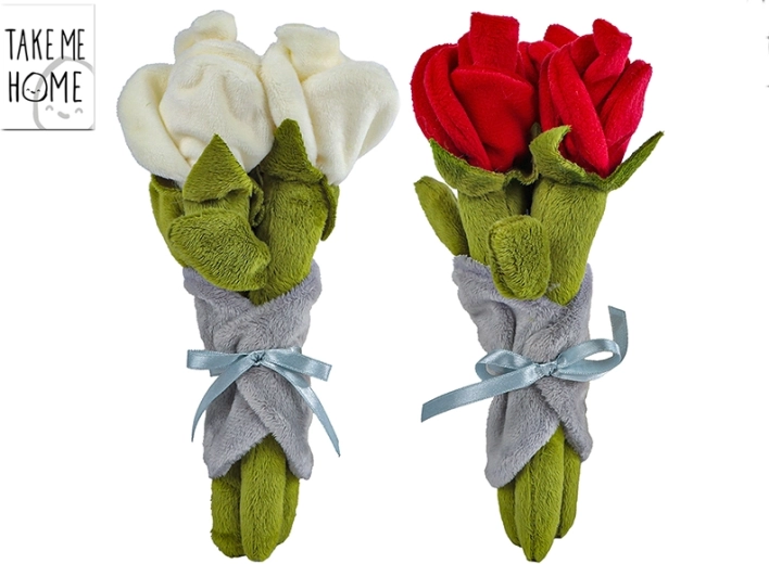 Pluchen rozenboeket Take Me Home 22 cm