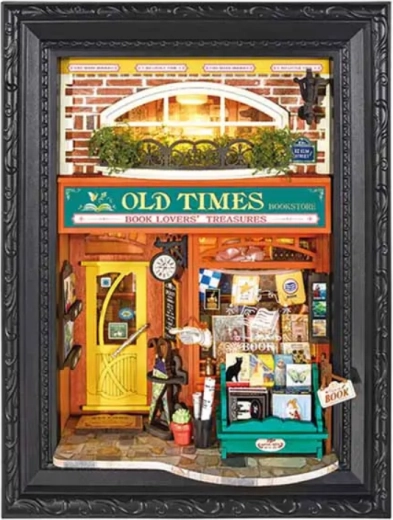 Robotime puzzle 3D en bois encadré – librairie Old Times