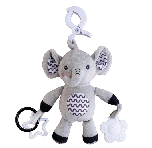 Teether and rings for touch and grasp