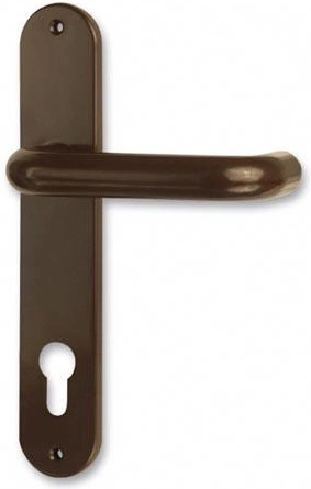 Standard Door Handle 72 mm brown plastic