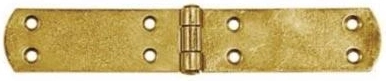 Charnière française 140 × 33 × 2,5 mm, acier zingué jaune