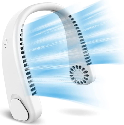 Portable neck fan (hands-free) for personal cooling