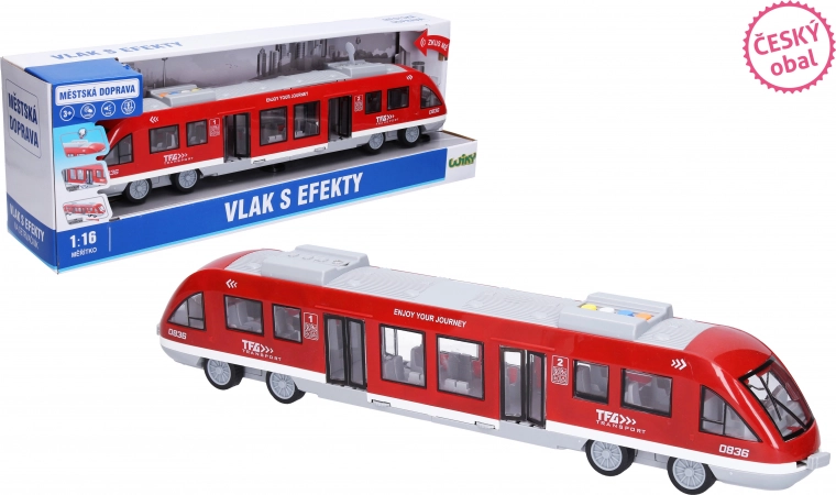 Trein met effecten 44 cm – Tsjechische verpakking