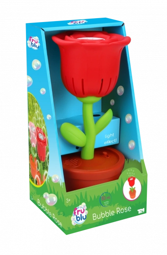 Seifenblasen-Set Rose Fru Blu + Flüssigkeit 2×40 ml