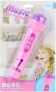 Rosa batteriebetriebenes Mikrofon