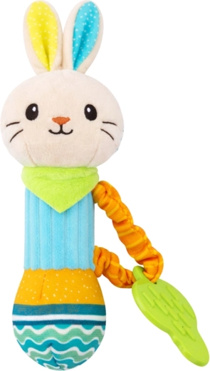 Zachte pluche en makkelijk vast te pakken met babyhandjes