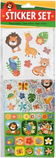 Three types of stickers in one pack