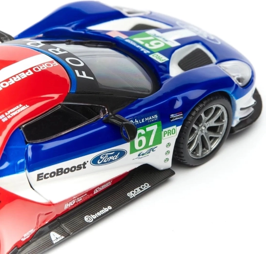 Authentic Le Mans #67 racing graphics