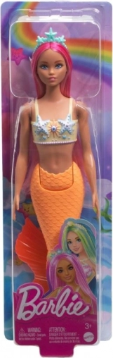 Poupée Barbie Sirène avec queue orange