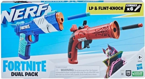 Nerf Fortnite dubbele blasterset met darts