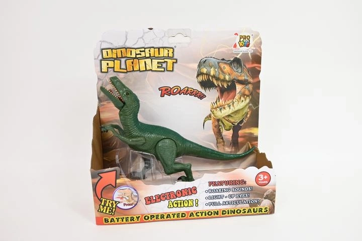 Dinosaure Vélociraptor avec lumière et rugissement