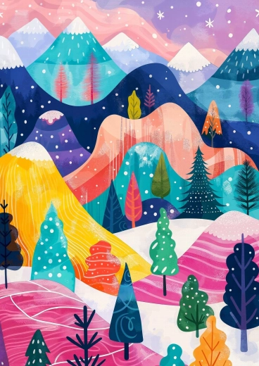 Puzzel Winterpalet 1000 stukjes