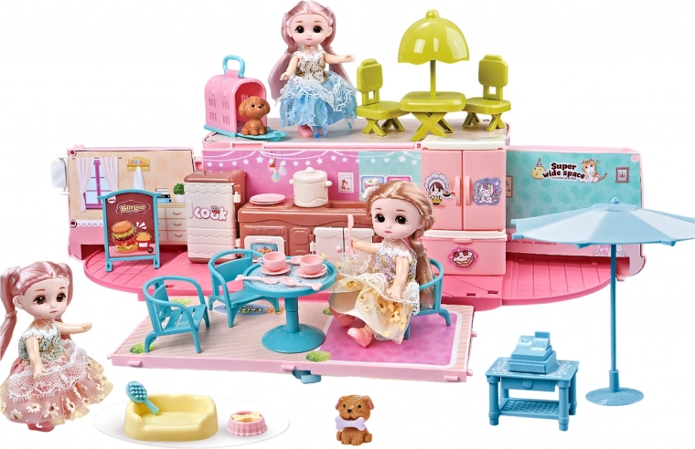WOOPIE Camper voor poppen 2-in-1 Huis XXL