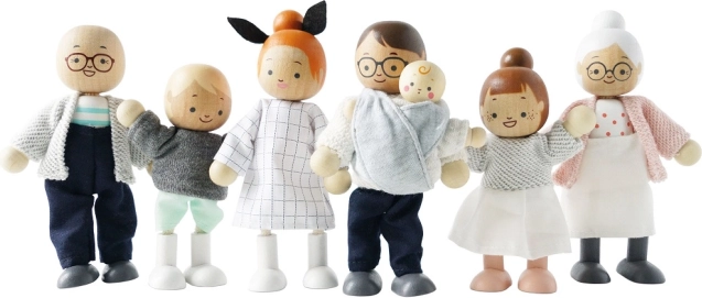 Wooden Dolls My Family - Le Toy Van