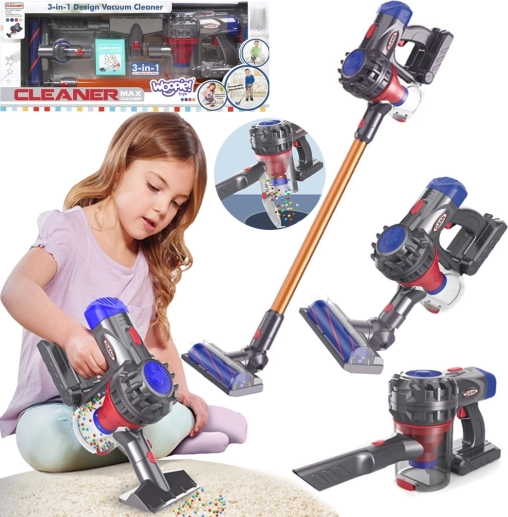 Aspirateur à tige interactif 3 en 1 pour enfants avec fonction d'aspiration Woopie