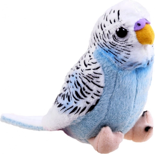 Blue budgie plush 13 cm