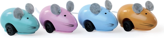 Vilac petite souris rétro à remonter en bois