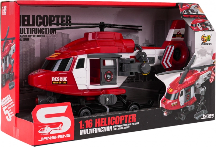 Rescue Firefighting Helicopter 1:16 with Lights and Sounds