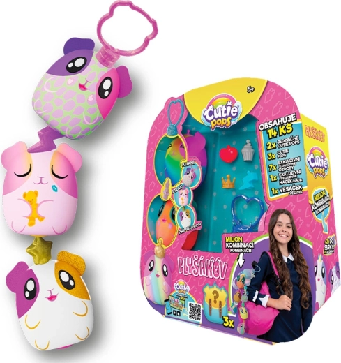 Cutie Pops mini plush with surprise – set of 5 pcs