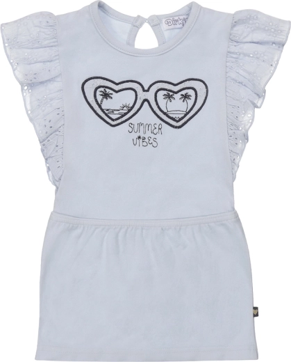 Dirkje “Summer Vibes” dress, light blue, for girls