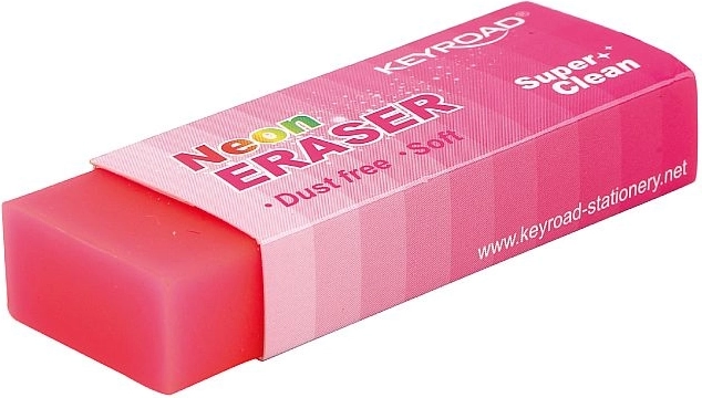 Gomme néon Keyroad rose