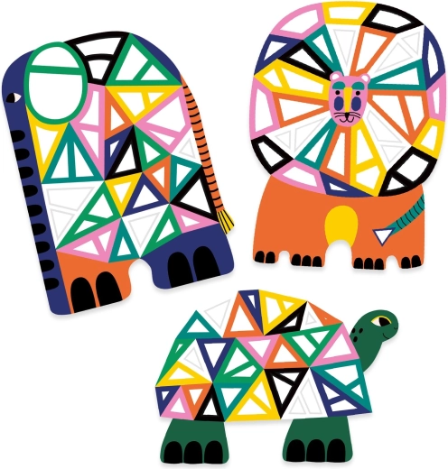 Easy mosaics with savanna animals