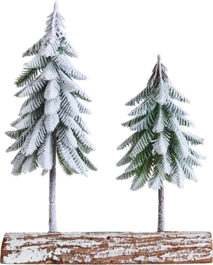 Effet hivernal authentique avec touche de neige