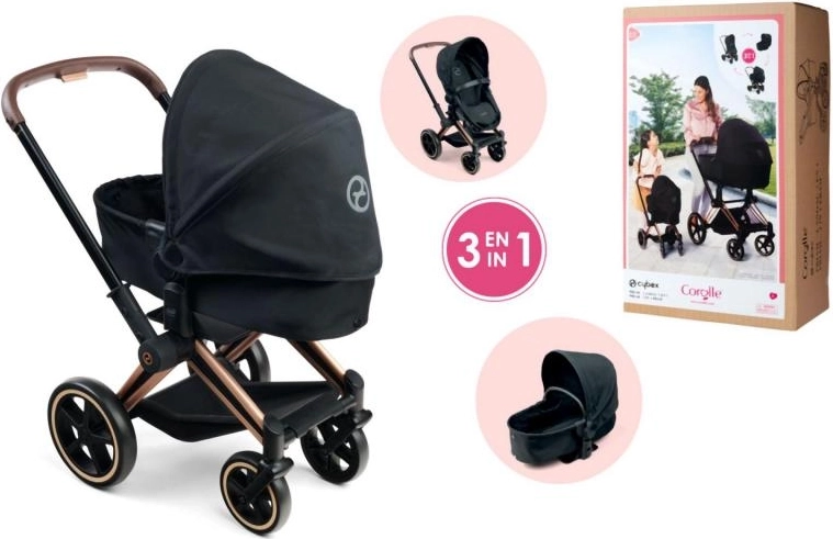 Doll Stroller Cybex 3 in 1 Black