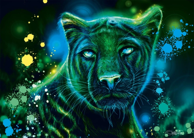 Puzzle Schmidt Neon : Panthère 1000 pièces