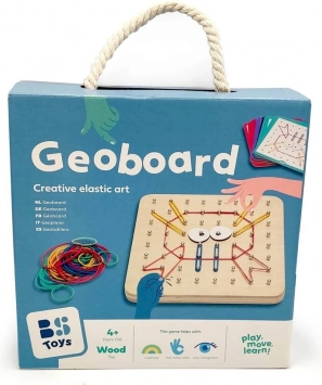 Planche en bois pour création créative - Geoboard B. Toys