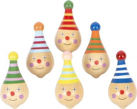 Toupie en bois motif clown SMALL FOOT