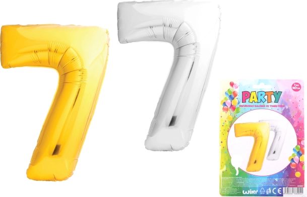 Luftballon Zahl 7, 40 cm